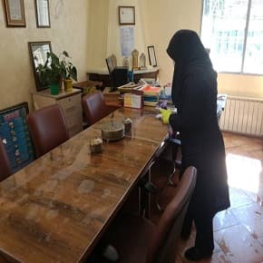 ضدعفونی مدرسه مهراندیش